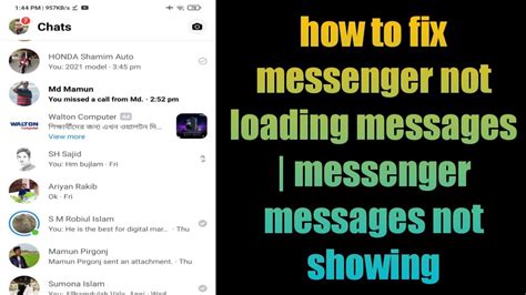 How To Fix Messenger Not Loading Messages Problem 2022 Messenger Not