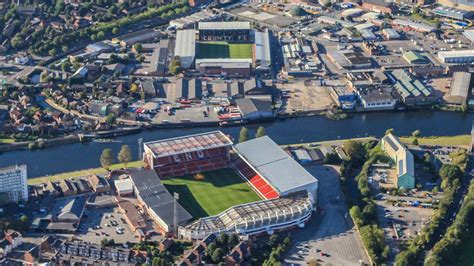 Top: Meadow Lane Stadium, home of Notts County FC, Capacity: 19,841 ...