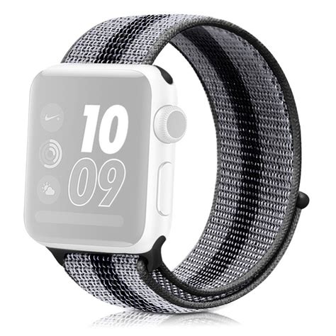 Vandt T Stribe Nylon Weaven Smart Watch Band Til Apple Watch Series