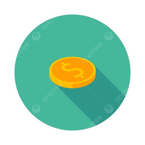 Moneda De Oro Vista Derecha Icono Finanzas Blanco Y Negro Vector Png