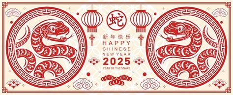 Premium Vector | Happy chinese new year 2025 year of the snake