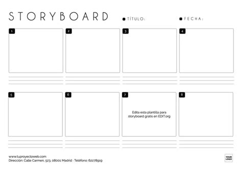 Plantillas De Storyboards Gratis Crea Guiones Gráficos Personalizados