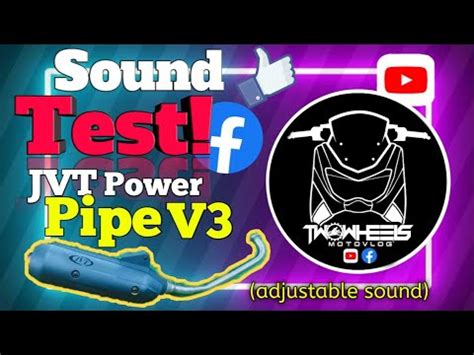 Sound Test JVT Power Pipe V3 Adjustable Sound L Boyax Motovlog