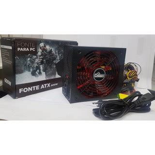 Fonte W Reais Atx Pc Gamer Cowboy V V Silenciosa Shopee Brasil