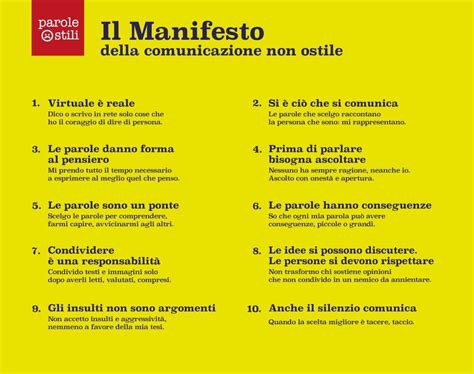 Il Manifesto Della Comunicazione Non Ostile E Altri Fatti L Attorno