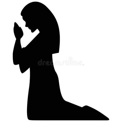 Mother Mary Praying Stock Vector Illustration Of Virgin 76949622