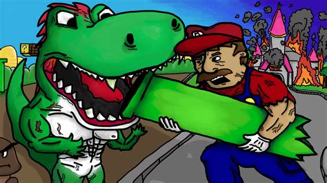 Mario vs Yoshi by DonDravan on Newgrounds