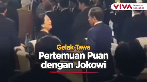 Akrab Dan Hangat Momen Puan Hampiri Jokowi Saat Peluncuran Danantara