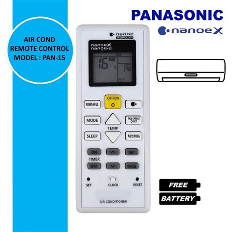 Panasonic Air Cond Aircond Air Conditioner Nanoe Remote Control Pan