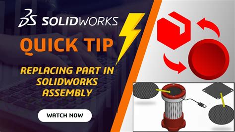 Solidworks Quick Tip How To Replace A Part In Solidworks Assembly Youtube