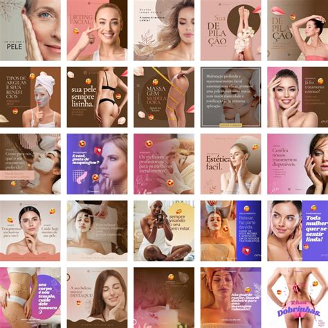 Modelos Canva Estética 290 Templates Editáveis Bônus Ello Criativo