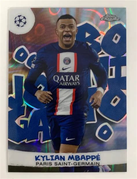 KYLIAN MBAPPE 2022 23 Topps UEFA Chrome Joga Bonito Case Hit SSP PSG