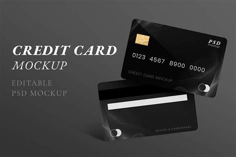 Credit Card Back Psd