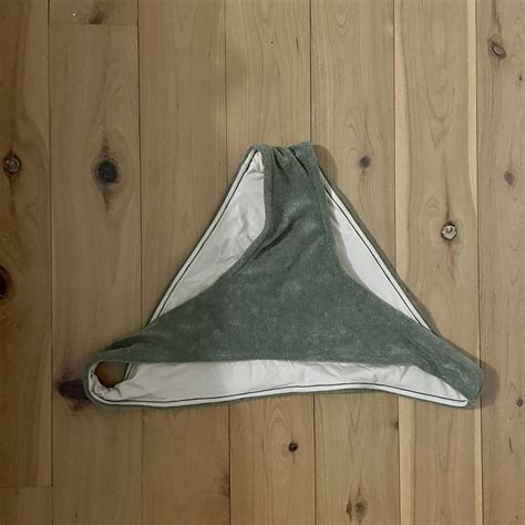 Size M Cute Vintage Towelling Green Bikini Depop
