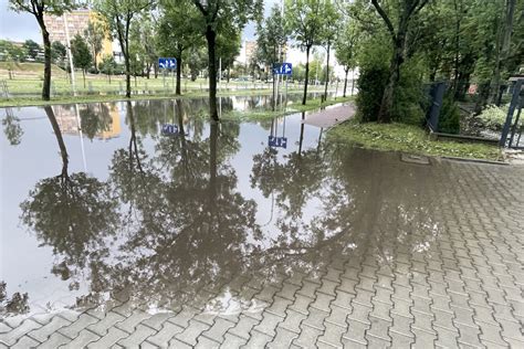 Mn Stwo Uszkodze Po Nocnej Nawa Nicy Pracowita Noc I Poranek Dla