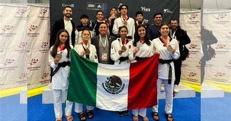 Selección Mexicana de Taekwondo ganó 9 medallas en Abierto de Canadá