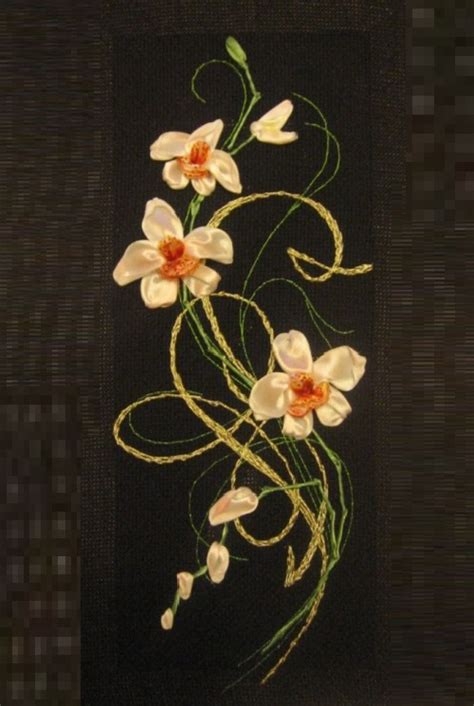 Satin ribbon embroidery by Olesya Kruchinskaya (39) - Art Kaleidoscope