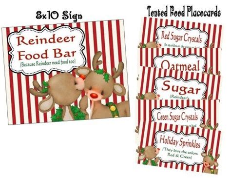 Reindeer Food Bar Printables