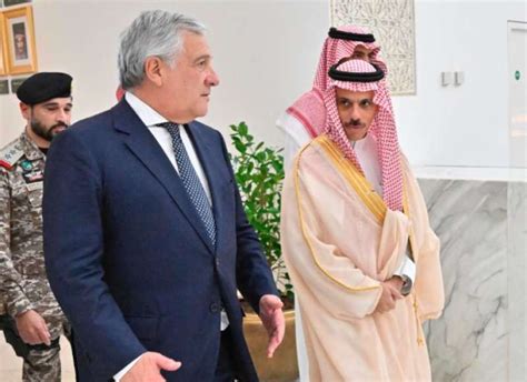 Antonio Tajani A Riad Arabia Saudita Dago Fotogallery