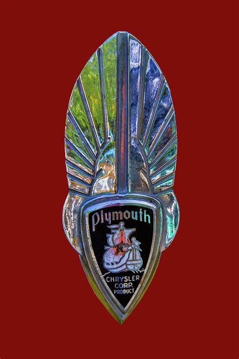 Vintage Plymouth Emblem And Logo Photograph by Nick Gray - Fine Art America