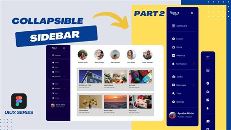 How To Create Interactive Collapsible Sidebar In Figma Uidesign