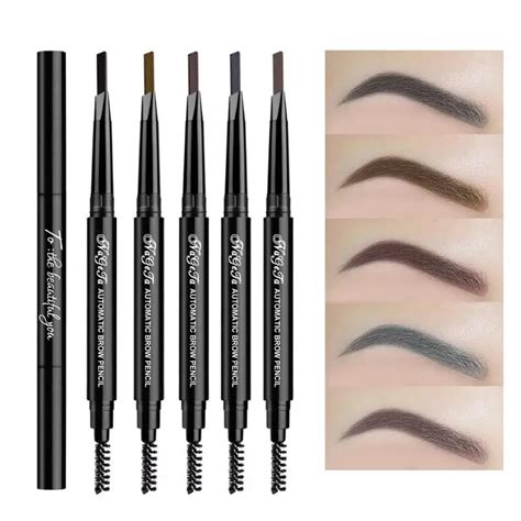 5 Colors Eyebrow Pen Eyebrow Enhancer Tools Double End Waterproof Long