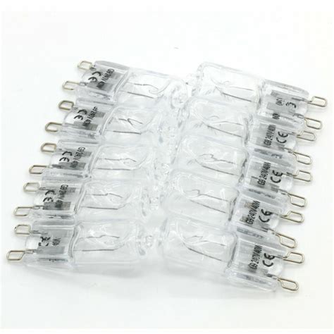 10pcs G9 Halogen Light Bulbs Clear Capsule 240v 25w 40w 60w Watt Replacement Uk Ebay