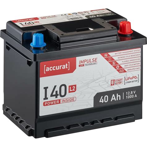 Accurat Impulse I40L2 Autobatterie 40Ah LiFePO4 online kaufen im kfz ...