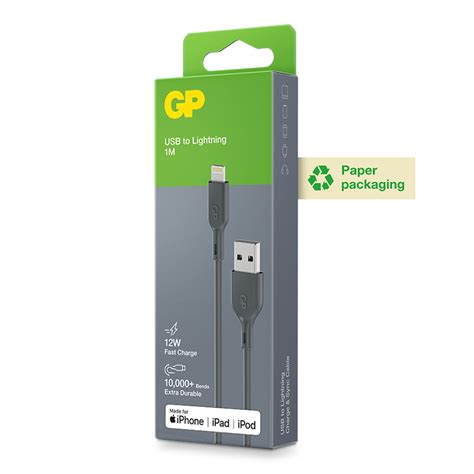 GP USB Kabel USB A Till Apple Lightning 1m