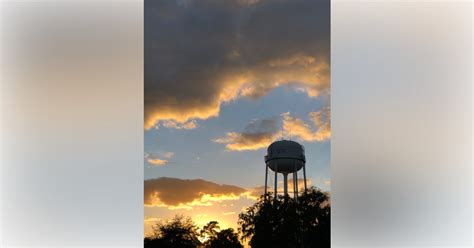 City Of Belleview Water Tower At Sunset Ocala