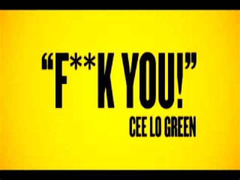 FUCK YOU Cee Lo Green Instrumental YouTube