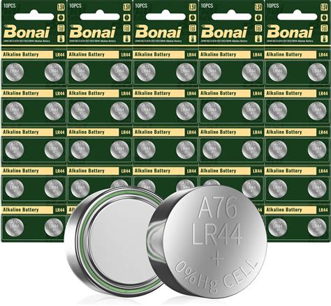 5Plus Group 20 Pcs LR44 AG13 357 303 SR44 A76 Battery 1 5V Button Coin