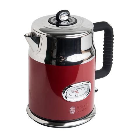 Электрический чайник Russel hobbs красного цвета, с винтажными ...