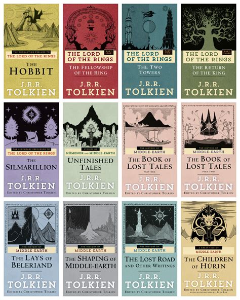 I Compiled All Of The New Mass Market Paperback Covers Into One Image R Tolkienbooks