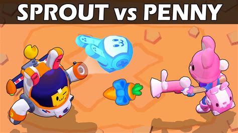 SPROUT Vs PENNY 1vs1 Lunar Skins Brawl Stars YouTube