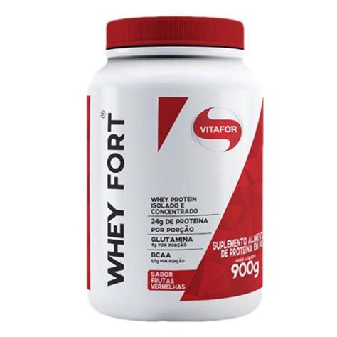 Whey Fort 900g Isolado E Concentrado Vitafor Whey Protein