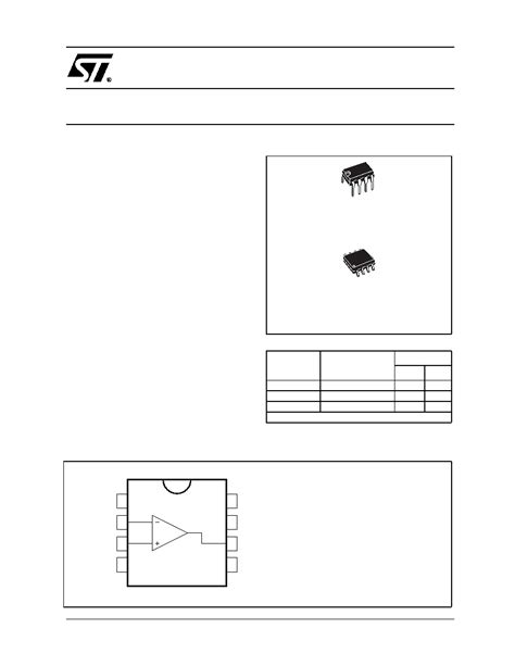 Ua741cn Datasheet15 Pages Stmicroelectronics General Purpose Single Operational Amplifier