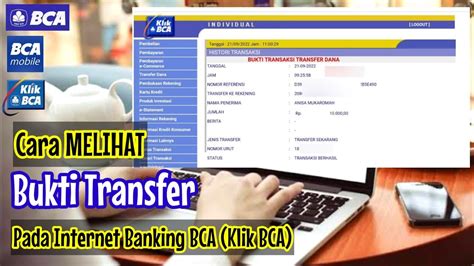 Cara Melihat Bukti Transfer Di Internet Banking Bca Cara Melihat