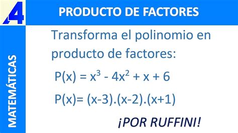 Transforma El Polinomio En Producto De Factores Youtube