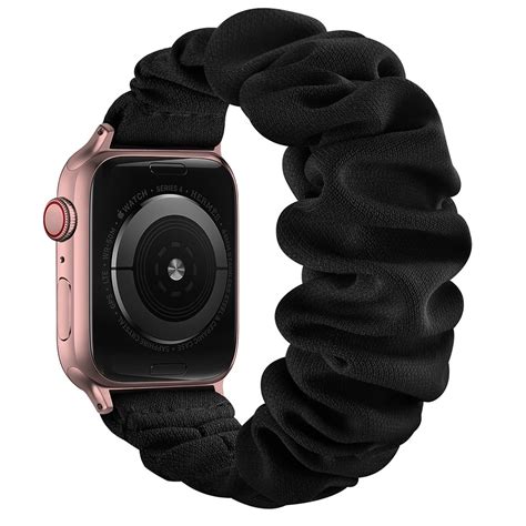 Kj P Scrunchie Reim Apple Watch Se Mm Svart Rosegull Online