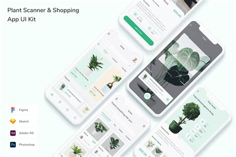 Plant Scanner And Shopping App Ui Kit Graphic By Betush · Creative Fabrica