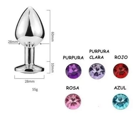Paquete De Plug Anal Metal Acero Inoxidable Colores Meses Sin Inter S