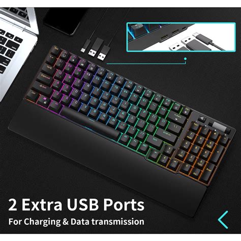 Royal Kludge RK96 Wireless Bluetooth Mechanical Keyboard Three Mode RGB Hot Swap Gaming