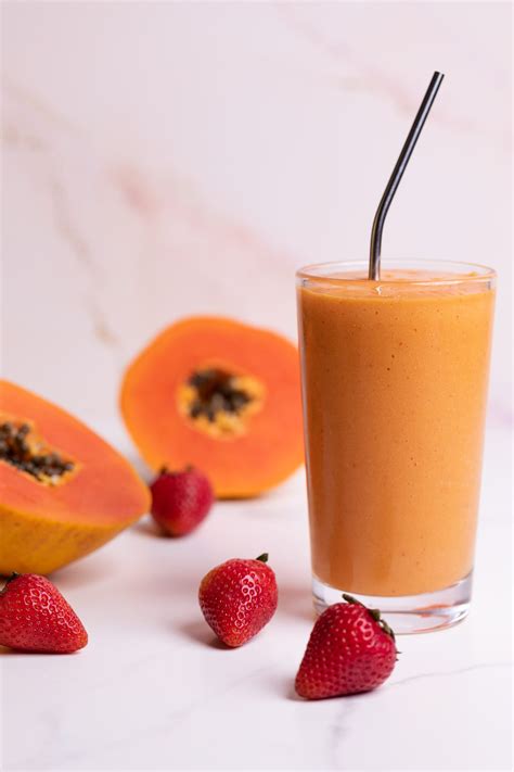 Strawberry Mango Papaya Smoothie Orchids Sweet Tea