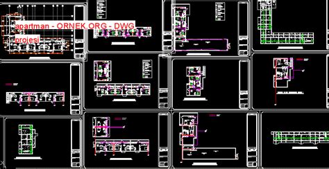 Proje Sitesi Detay Elik Slab Autocad Projesi