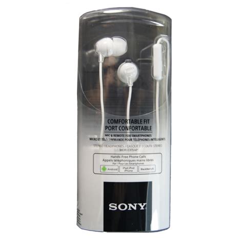 Oryginalny zestaw słuchawkowy SONY MDR-EX15 BOX Wh