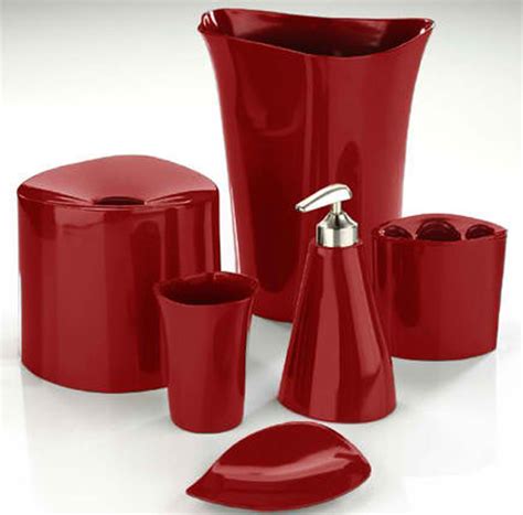 20 Fascinating Red Bathroom Accessories | Home Design Lover