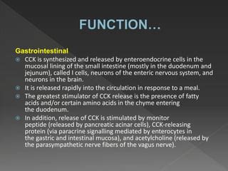 Cholecystokinin | PPT