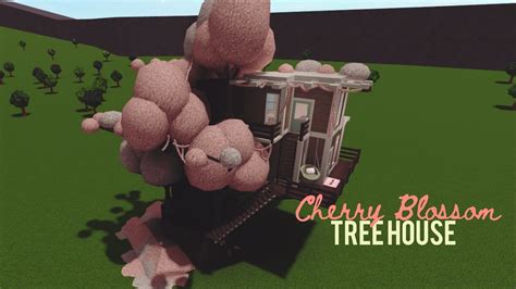 Cherry Blossom Tree House Bloxburg Tour Youtube