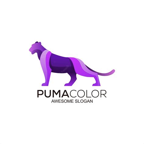 Premium Vector | Puma logo gradient colorful abstract